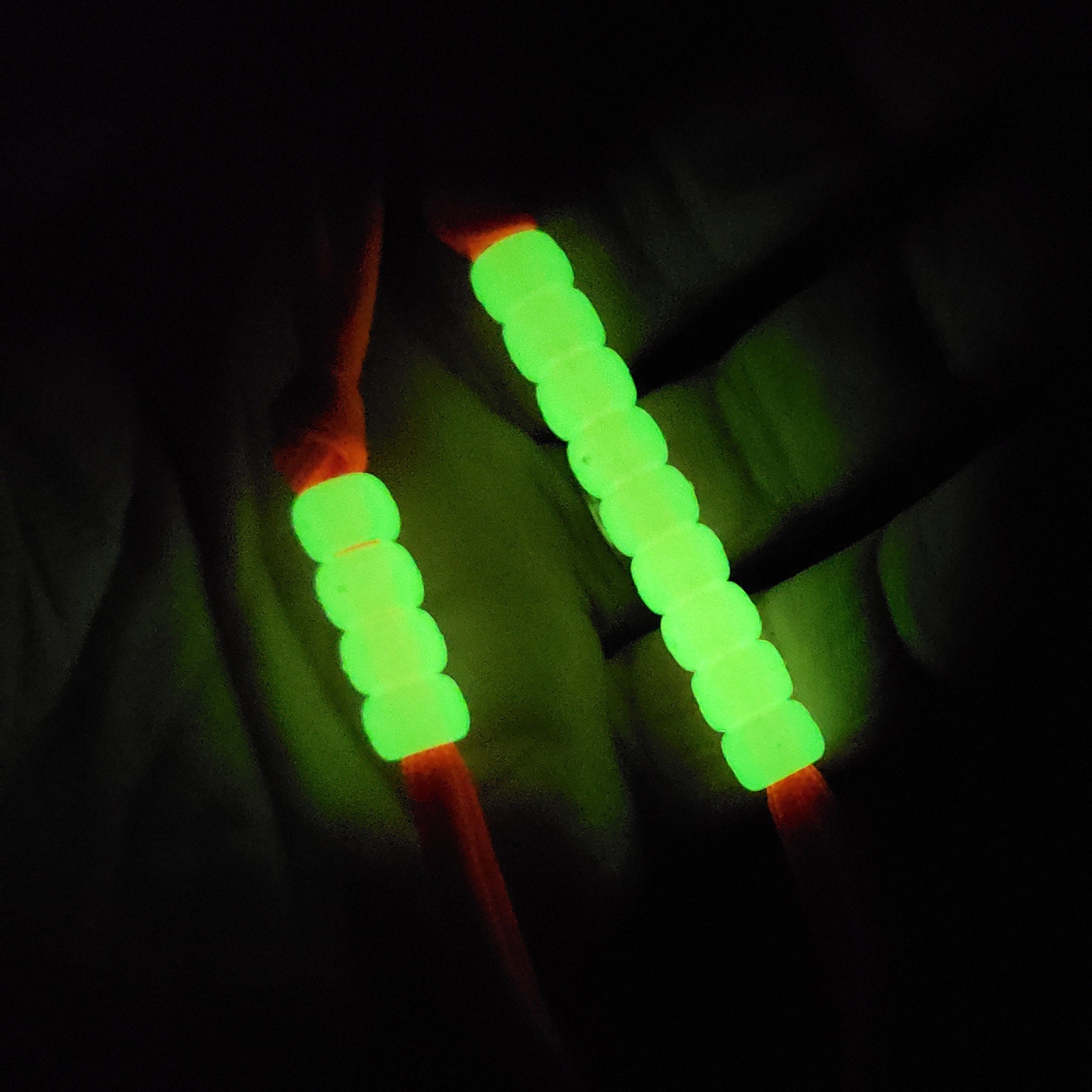 Pace Count Beads for Orienteering and Land Navigation – Phosphorescent “Glow in