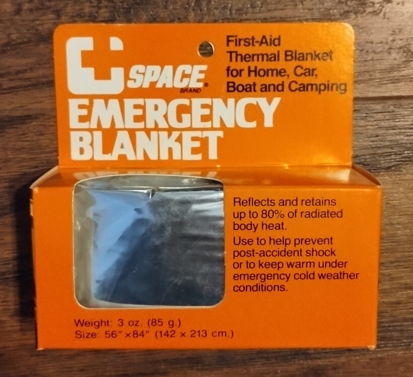 SPACE Brand Emergency Blanket, First aid thermal blanket for Home, Car, Camping