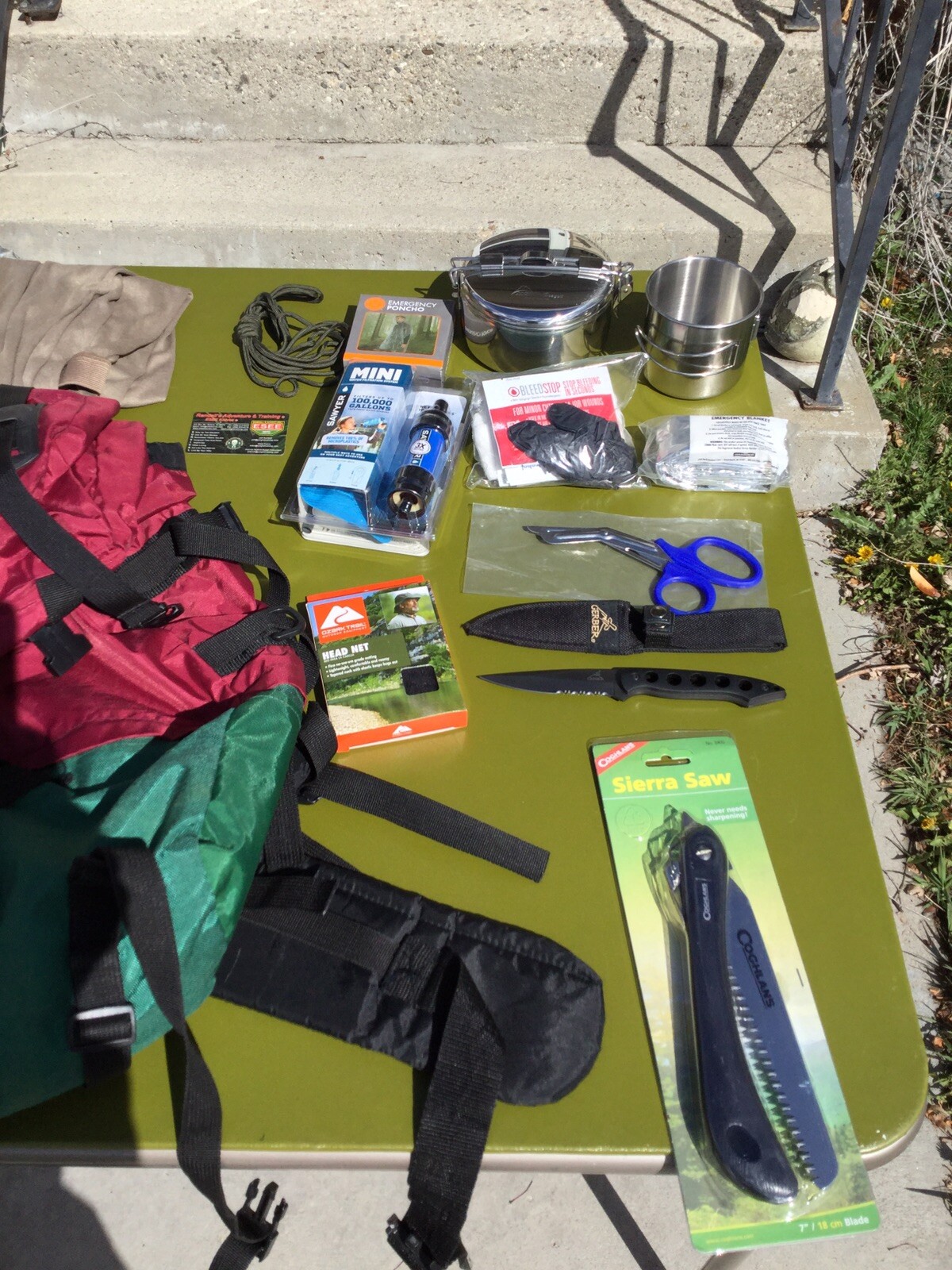 SURVIVAL KIT BUG OUT BAG EMERGENCY BACKPACK FIRST AID DISASTER PREPAREDNESS EMT