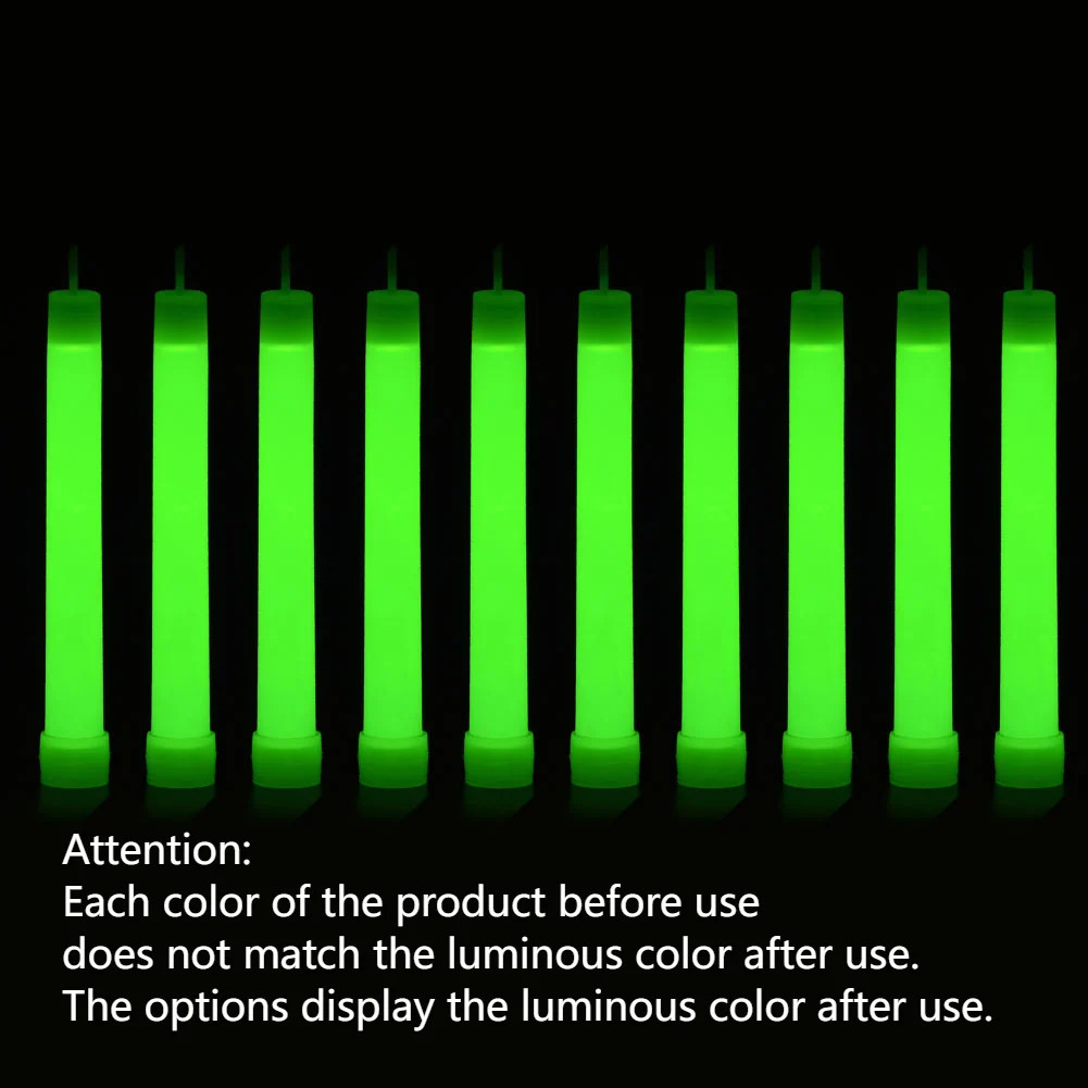 5 10pcs Survival Kit Military Glow Light Stick SOS Gear Outdoor Camping