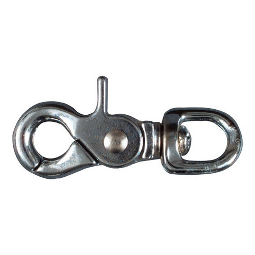 1/2″ X 2-5/8″ Nickel Plated Round Swivel Eye Trigger Snap