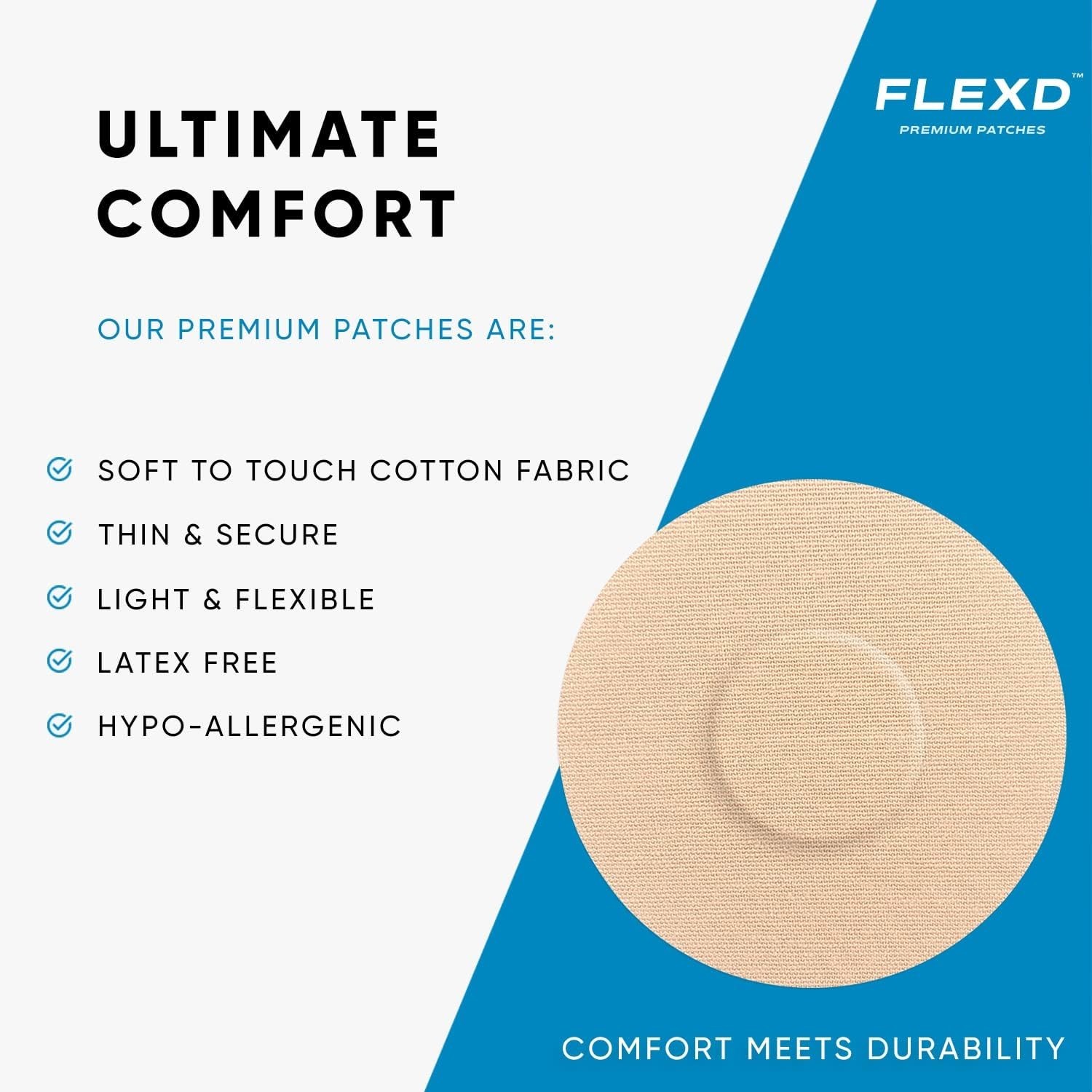 Durable and Hypoallergenic Libre 3 Sensor Adhesive Patches – 25 Pack, Tan