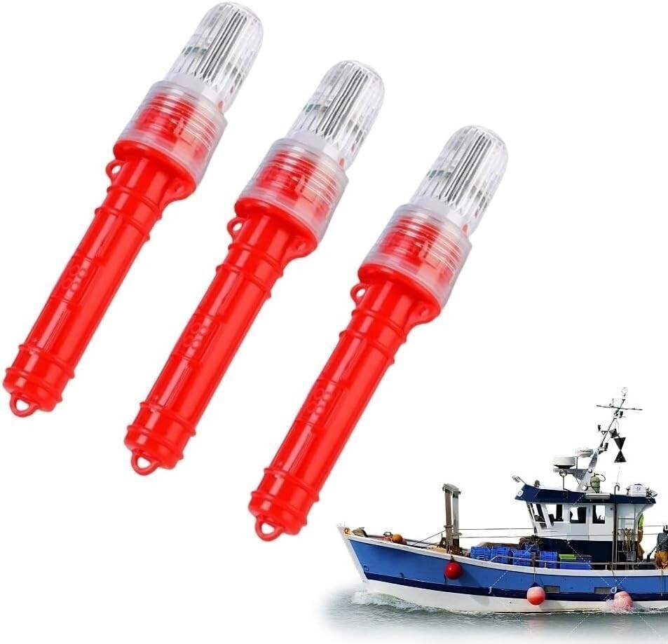 Electronic Boat Flare Boat Flares Safety Kit Signals 3Pcs Coast Guard Approved❥