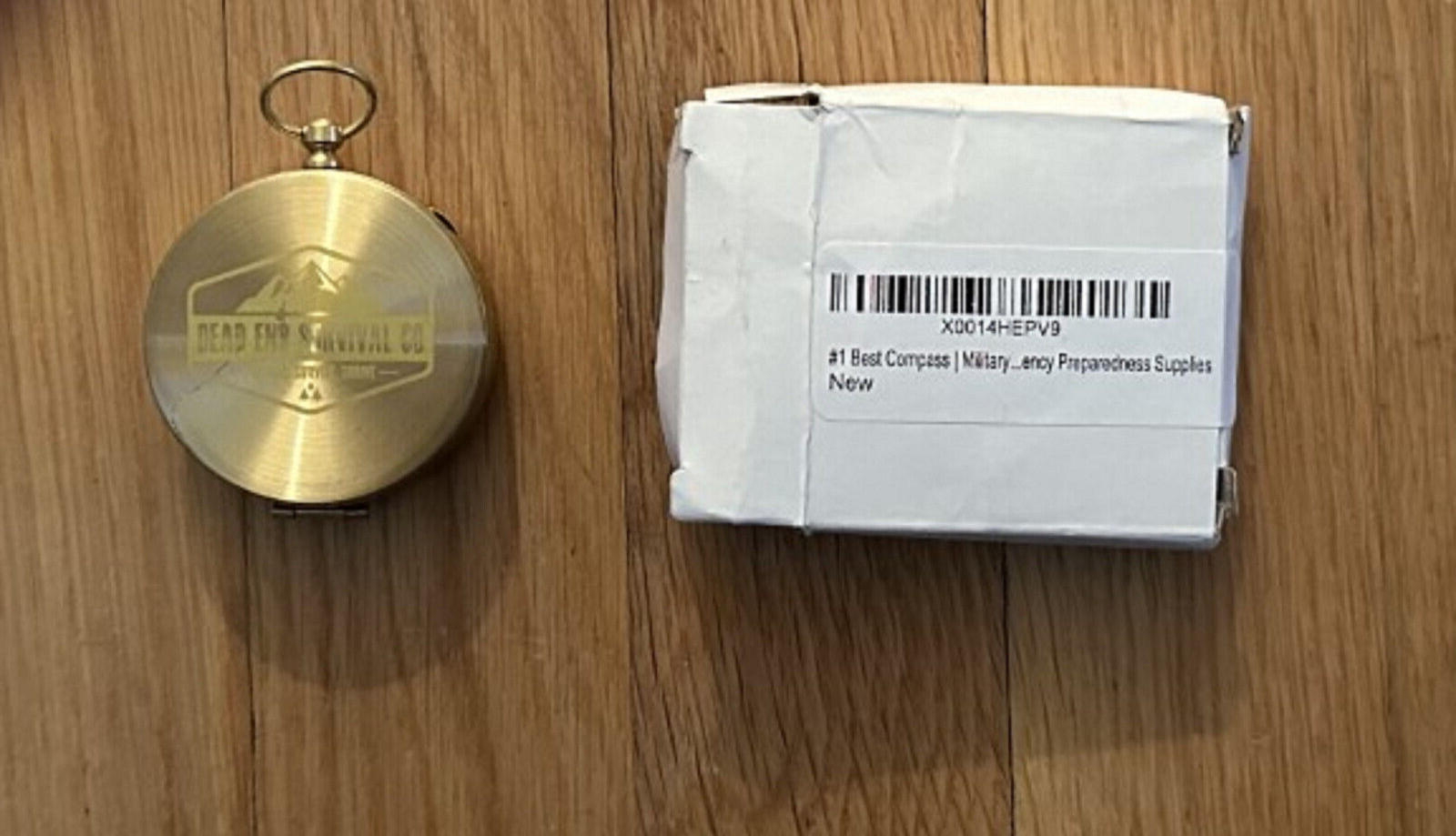 Camping Survival Compass Glow in The Dark Military Compass OPEN BOX