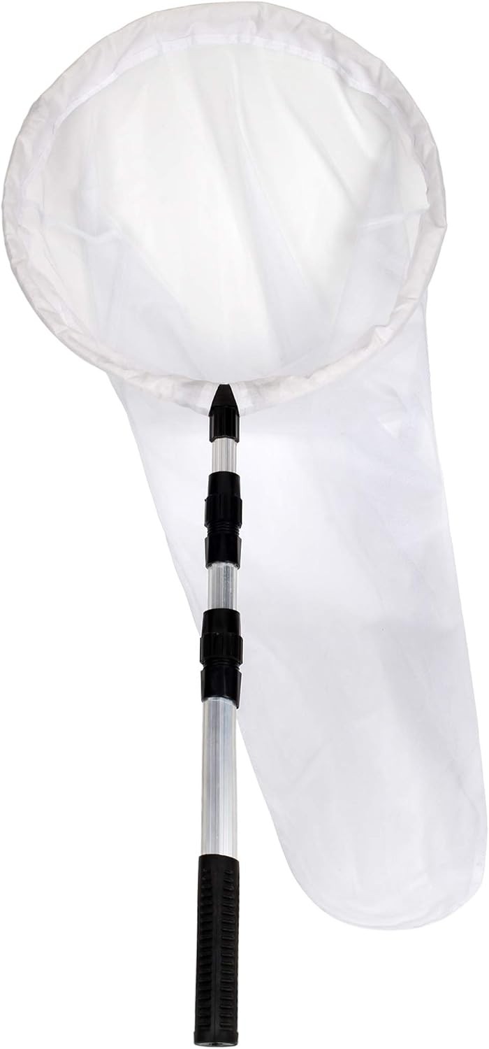 RESTCLOUD Large Insect and Butterfly 14" Ring, 36" Handle, White