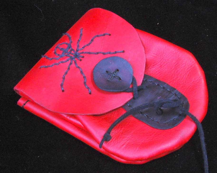 Leather Windsor Spider Bushcraft Belt Pouch/Bag