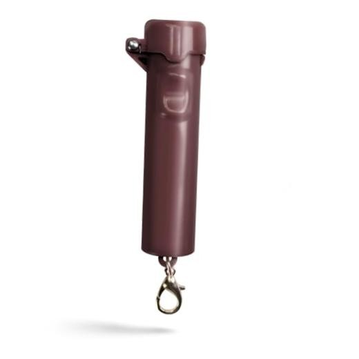 Packin’ Heat 0.28 oz Compact Pepper Spray for Self Defense, Small Burgundy