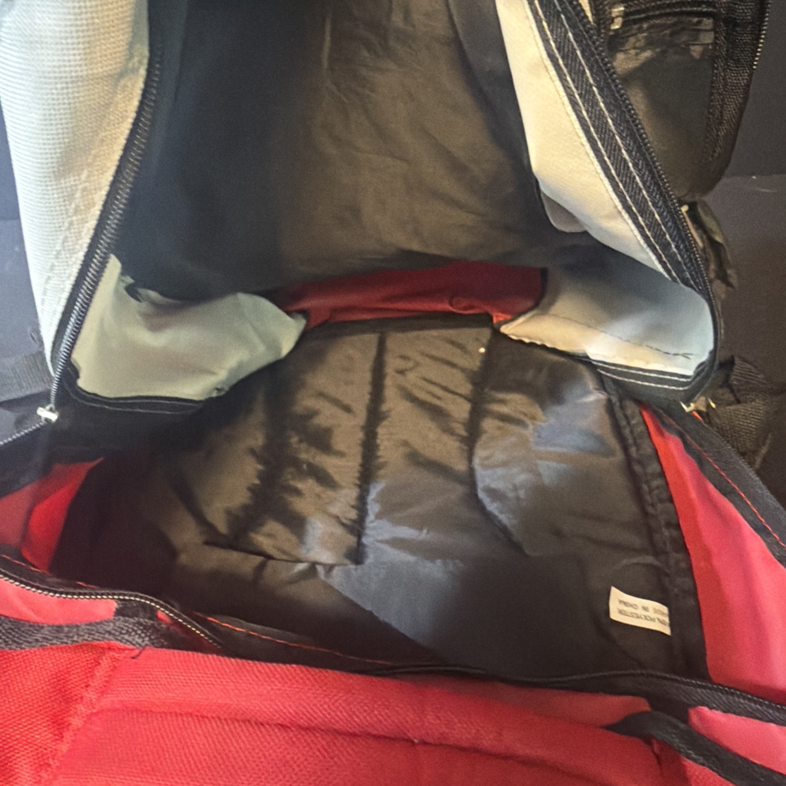 Survival Red White And Black Backpack Without Accessories (Backpack Only)