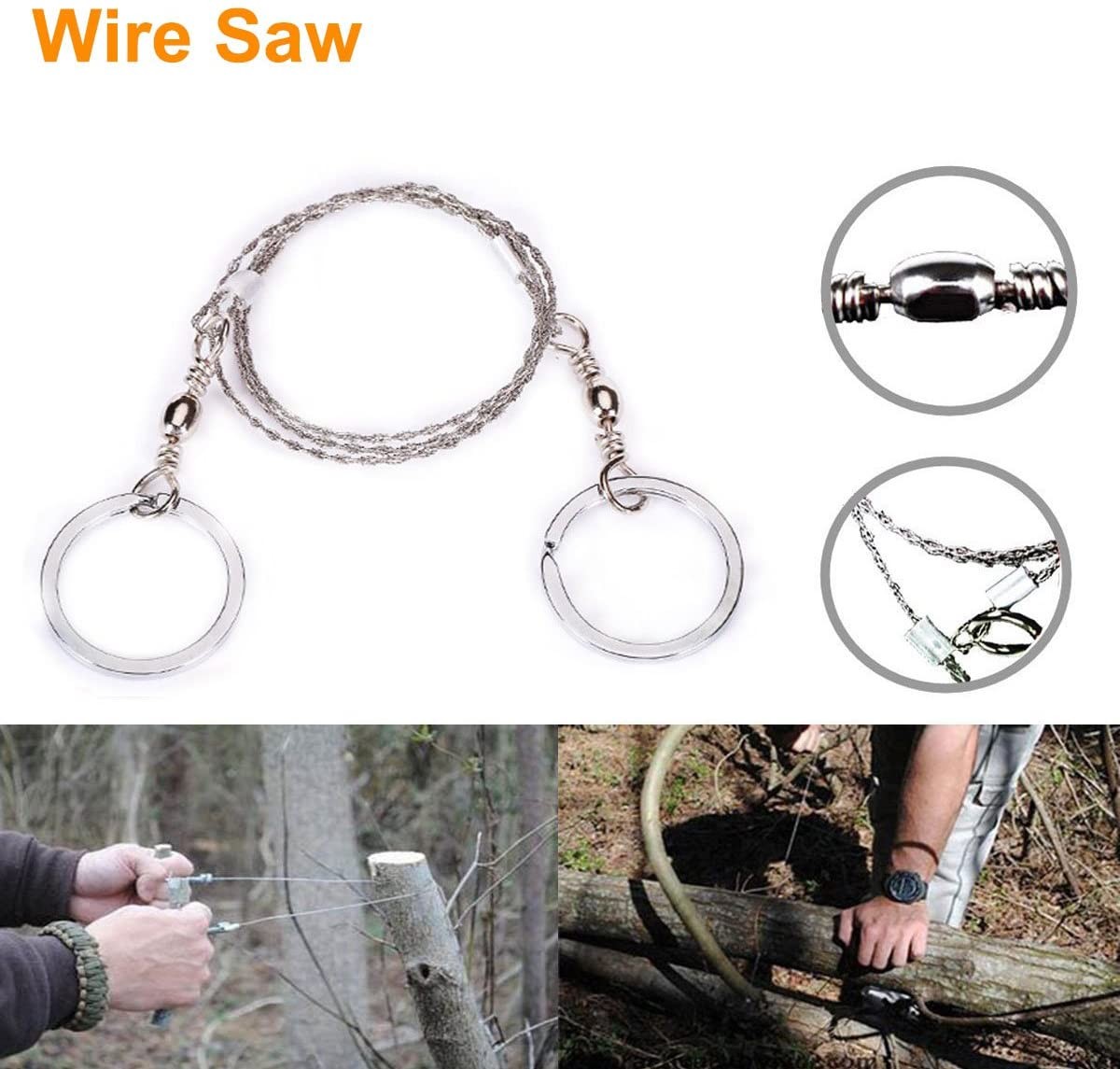 Camping Survival Kit, Stainless Steel Waterproof for Gym Outdoor