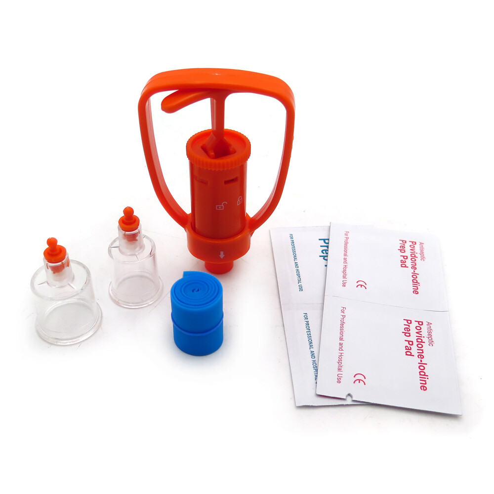 Outdoor Emergency Venom Extractor Pump First Aid Safety Snake Bite Tool Kit