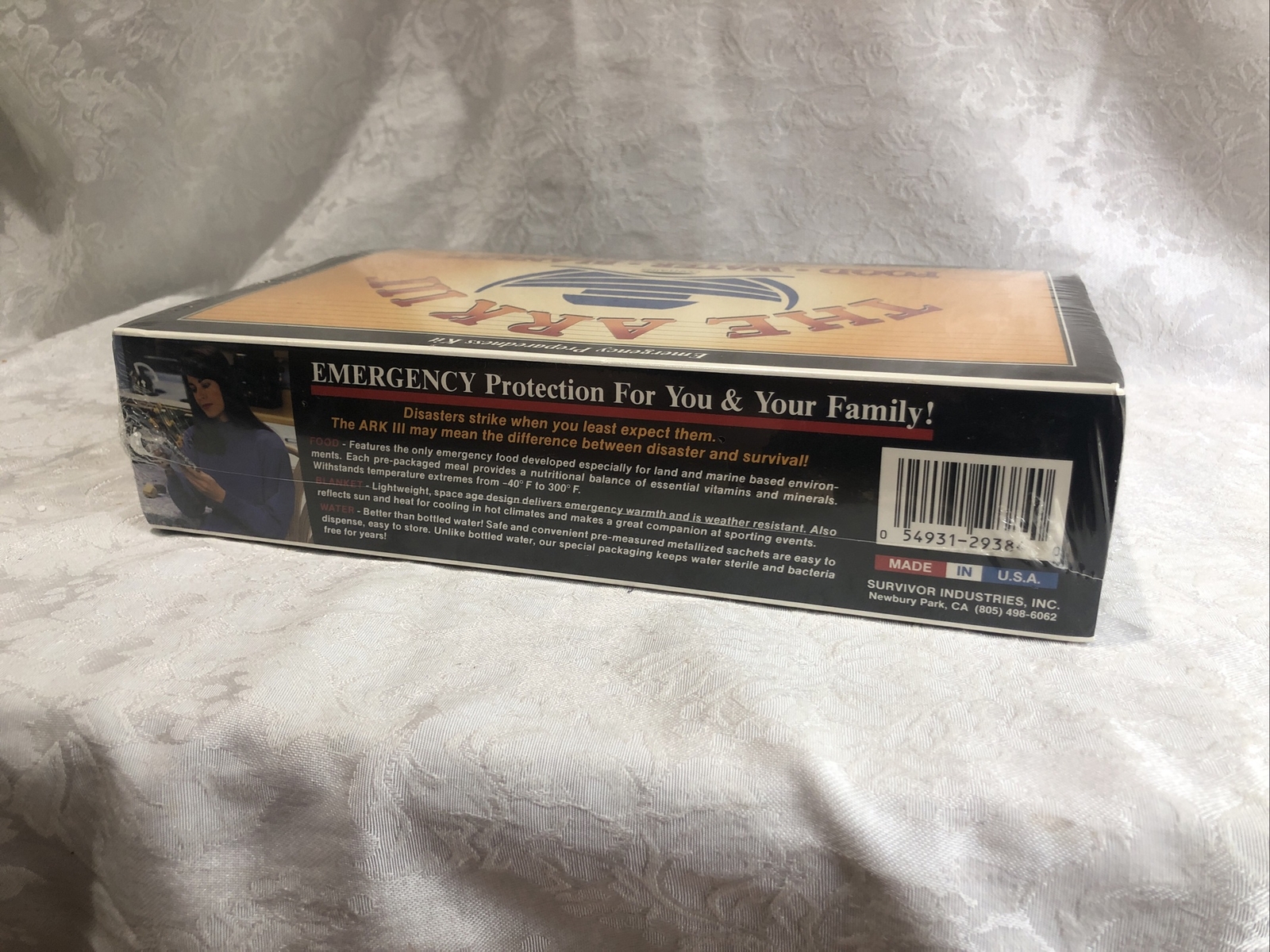 Emergency Preparedness The Ark III Food Water Survival Kit 1 Person 3 Day Sealed