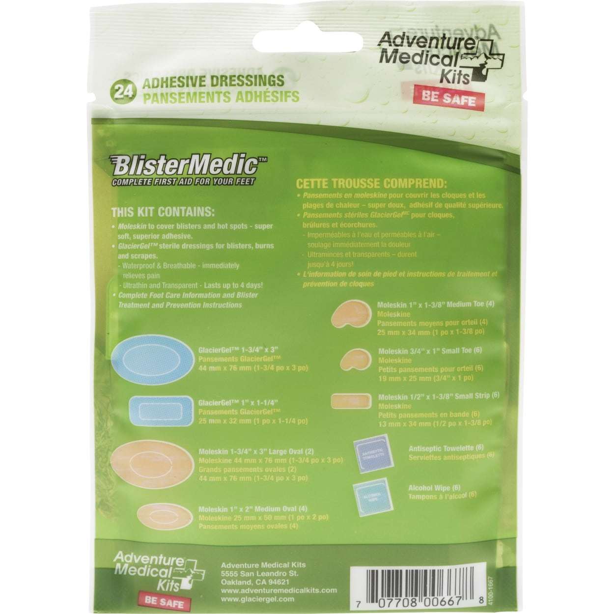 Camping, Bug Out Bag, Adventure Medical 0155-0667 Blister Medic Kit – 11 Pieces