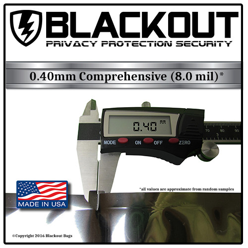 FARADAY CAGE EMP ESD BAGS 3 PC PHONE SIZE 5″ X 7″ ULTRA THICK By BLACKOUT