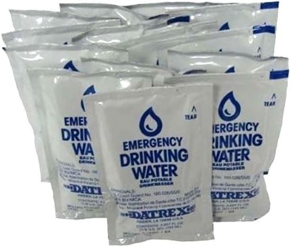 Emergency Water Pouch Disaster/Survival 125 ml Each