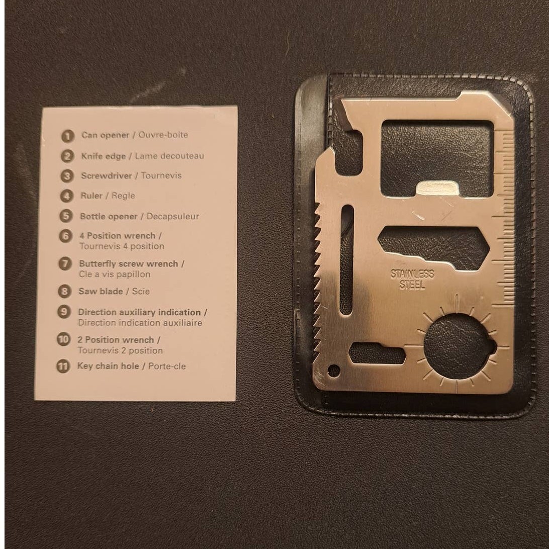 11-in-1 Multi-function Portable Stainless Steel Survival Tool
