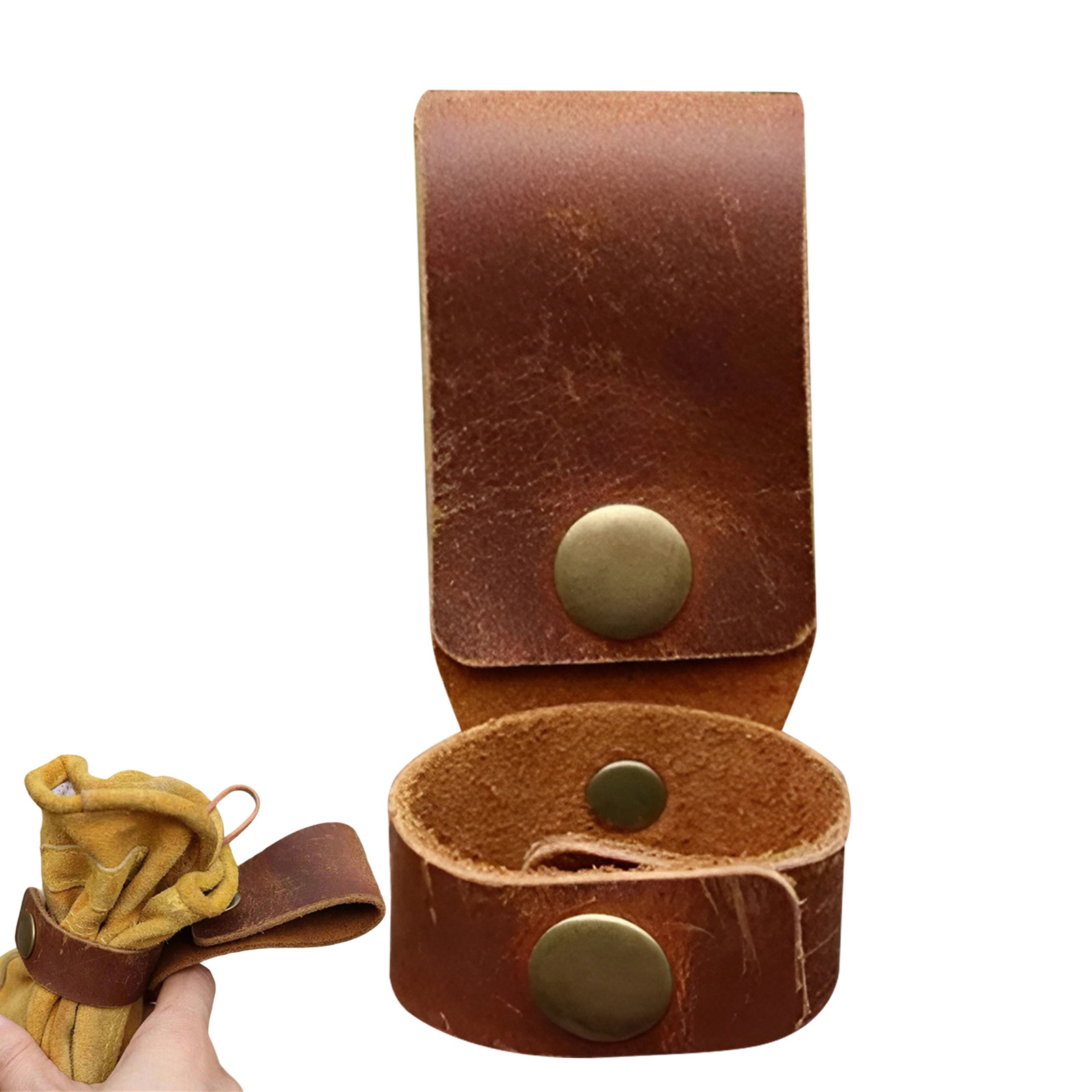 Leather Glove Holder Belt Glove Holder for Hiking Outdoor