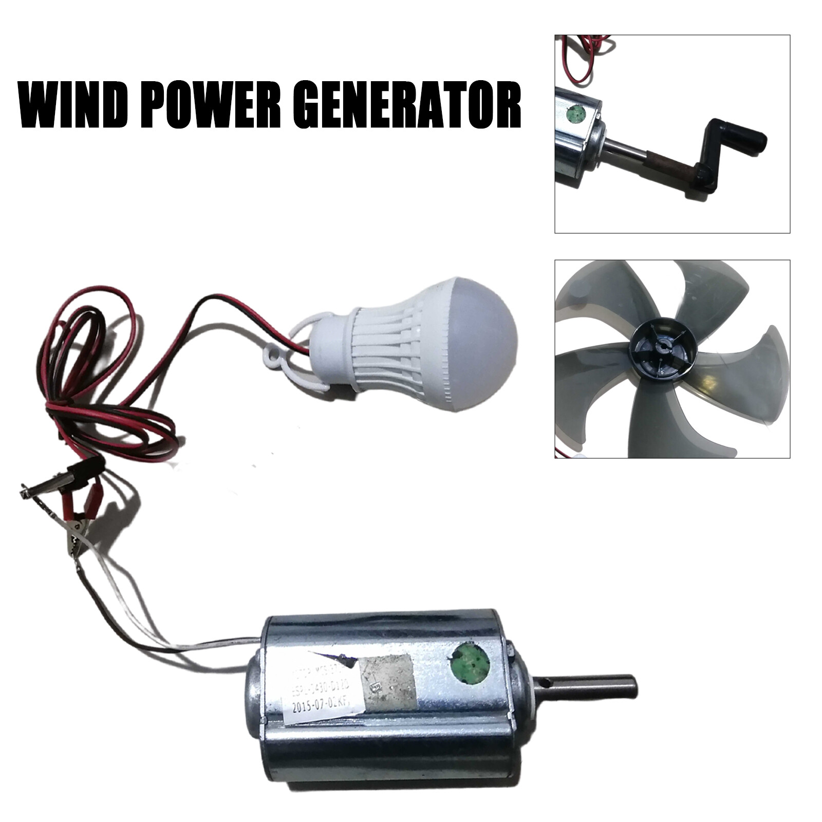 New DIY Breeze Wind Turbine/hand Crank Model Permanent Magnet Generator 12V 80W