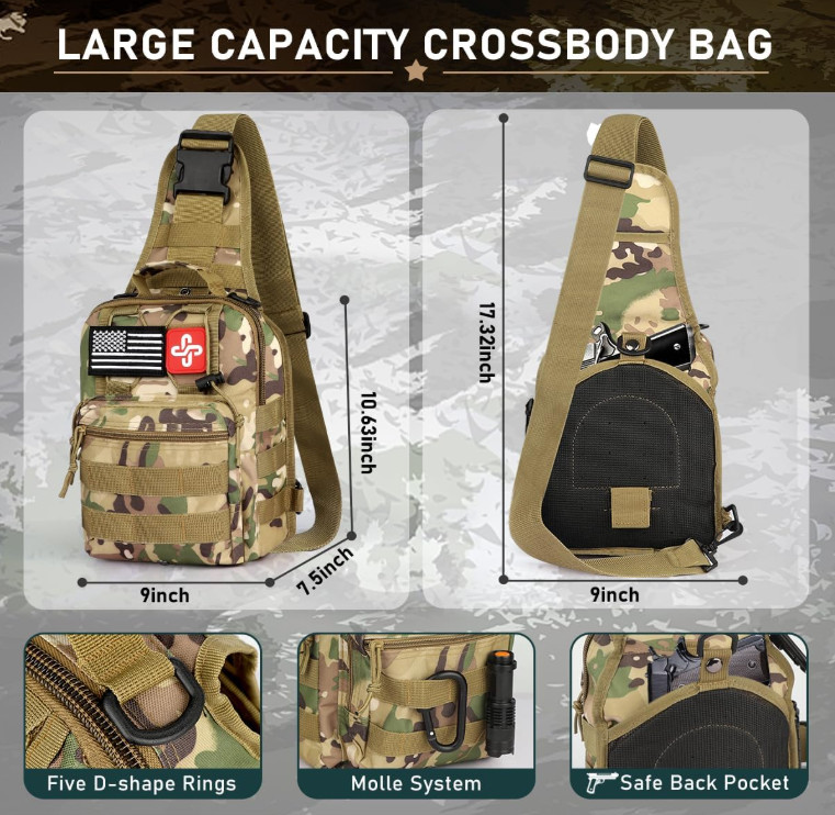 Survival Kit 262Pcs with First Aid, Tent, Axe, Shovel, Emergency Gear Bag