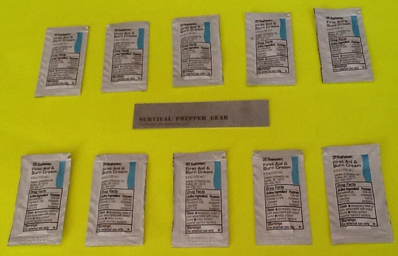 Lot Of 20 First Aid & Burn Cream Packets Prepper Bug Out Bags Survival