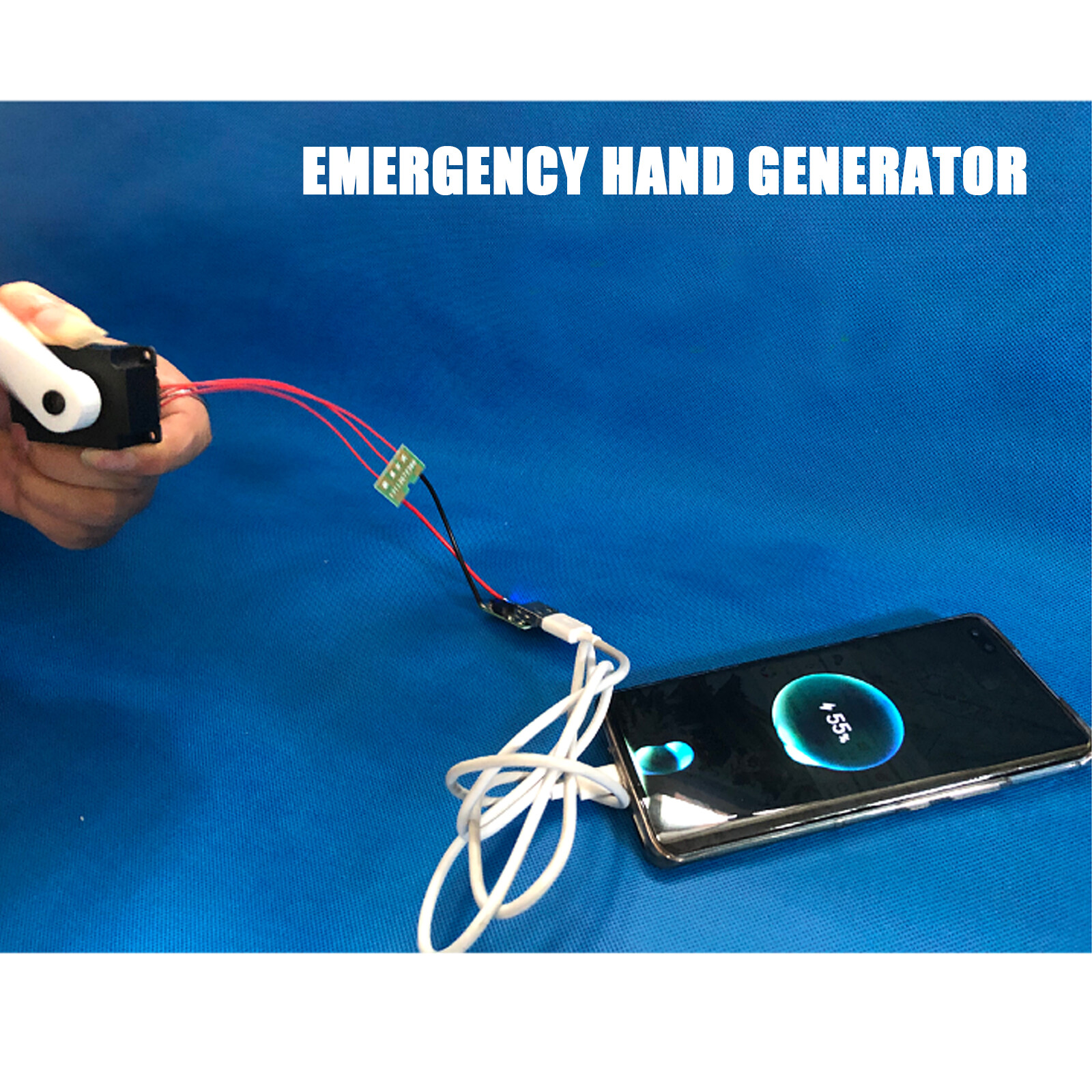 Mini Emergency Hand-Cranking Dynamo Electric Generator USB Charger Mobile Phone