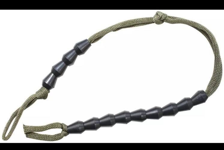 Pace Counter Beads Bracelet/ Navigation Military Army Ranger Paracord Olive Drab