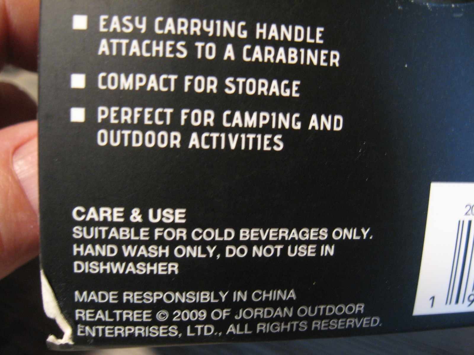 Realtree 20 OZ Foldable Water Bottle – Compact Collapsible Folding Storage Black