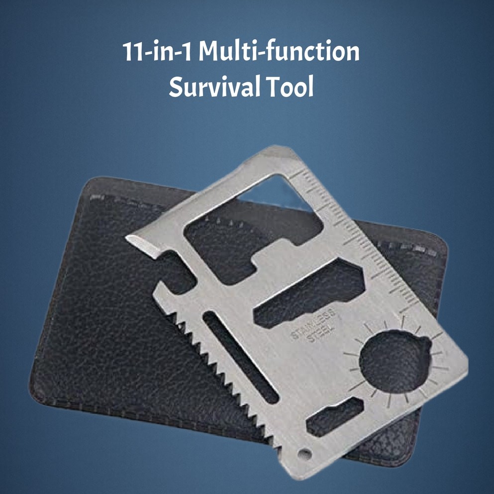 11-in-1 Multi-function Portable Stainless Steel Survival Tool