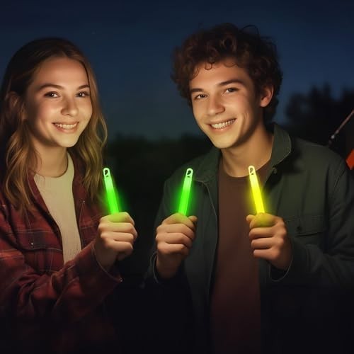 30pcs Military Grade Glow Sticks – 6” Ultra Bright Lightsticks for Hiking, Camp