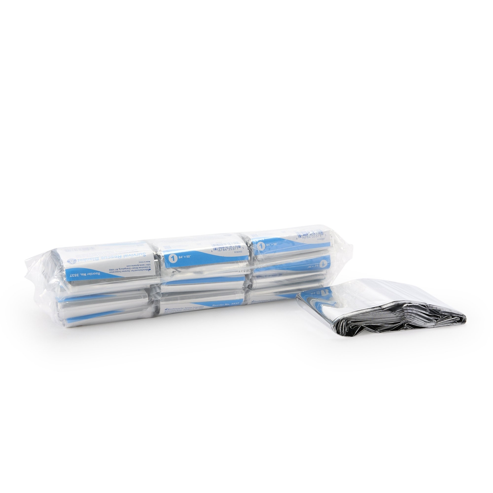 120 Dynarex Emergency Survival Rescue Space Thermal Mylar Blanket 84″X52″ 3537