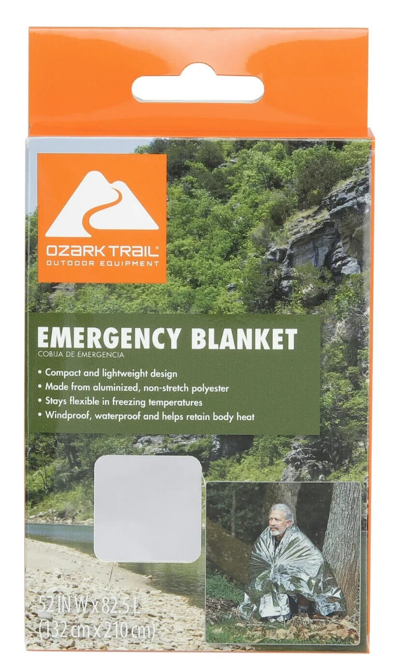 Ozark Trail Outdoor Camping Emergency Survival Blanket Windproof Waterproof