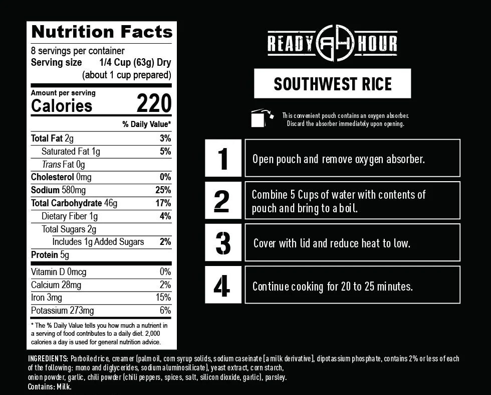 Beans & Rice Trio Large Bucket Bulk 100 Servings 30 Year Emergency Food Storage