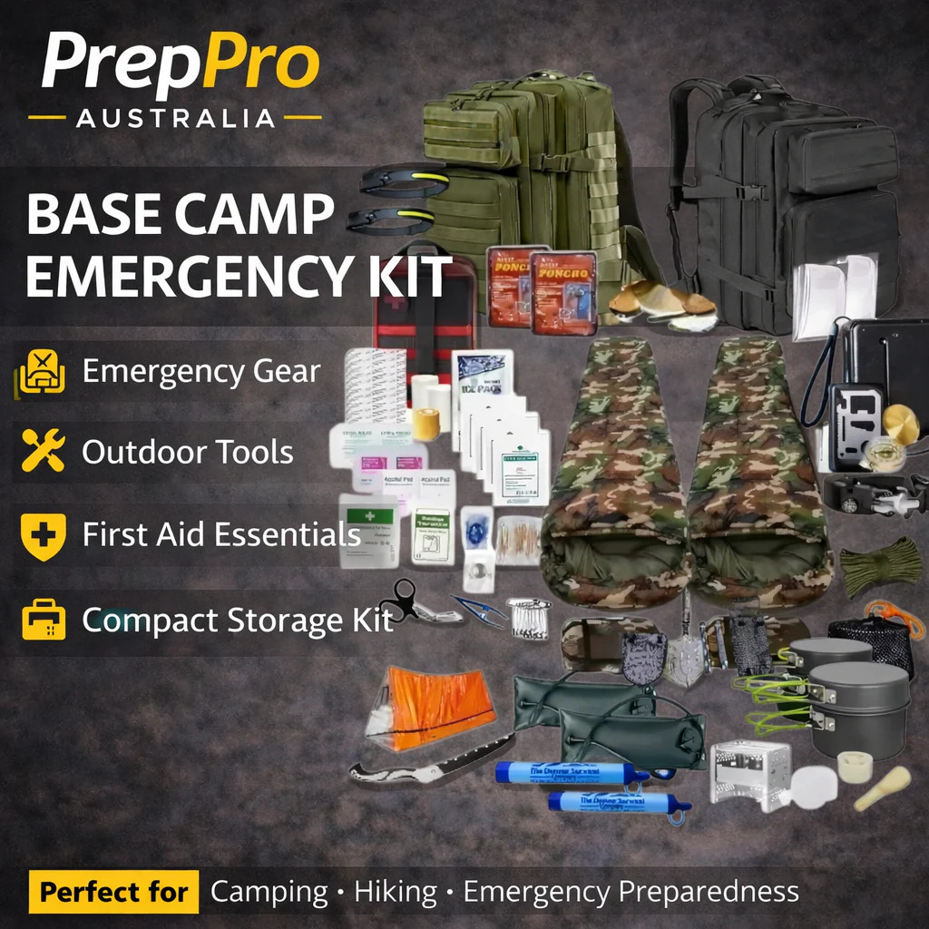 PrepPro BaseCamp V2 2‑Person Survival Kit – 118 Pieces