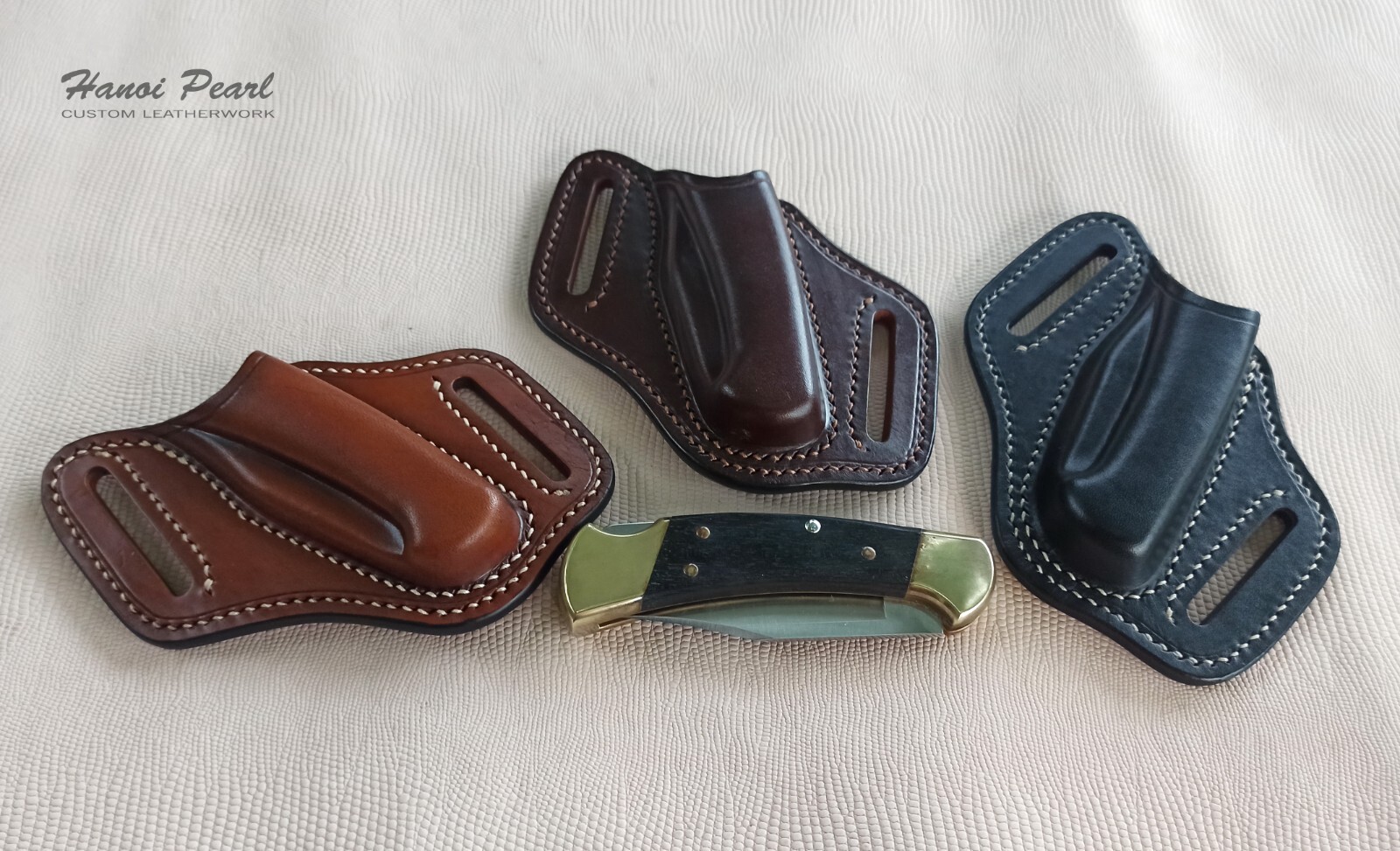 Custom Canted Cross Draw Leather Sheath for Buck 112 Ranger [Sheath Only]