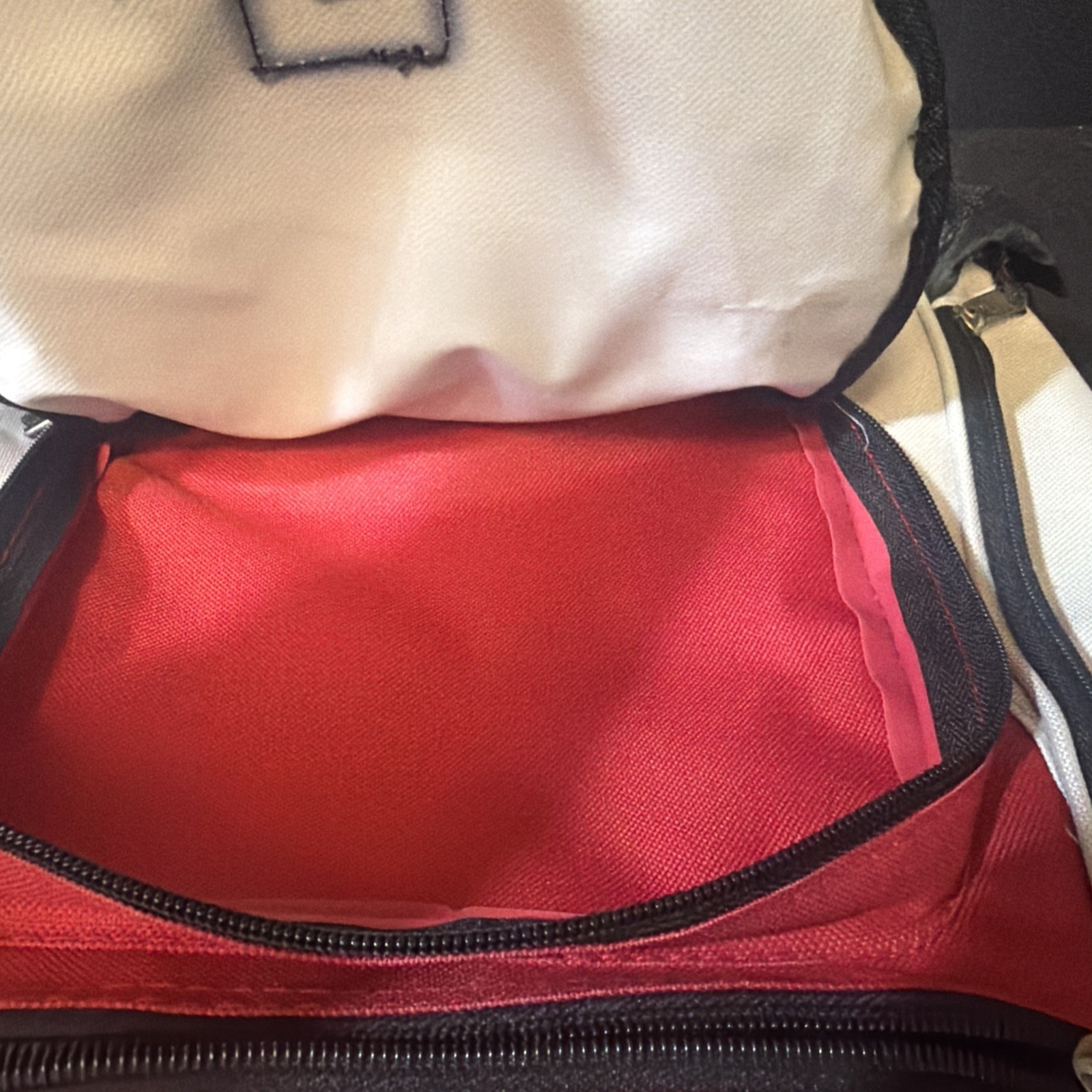 Survival Red White And Black Backpack Without Accessories (Backpack Only)