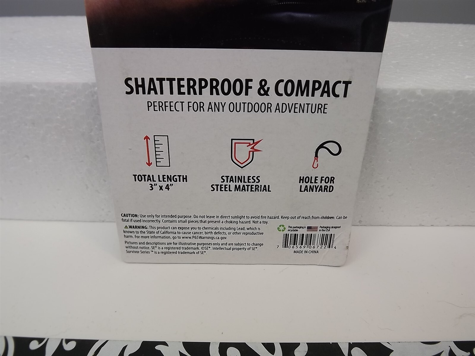 New Outdoor Mirror Camping Hiking Survival Heavy Duty Mirror Double Sided