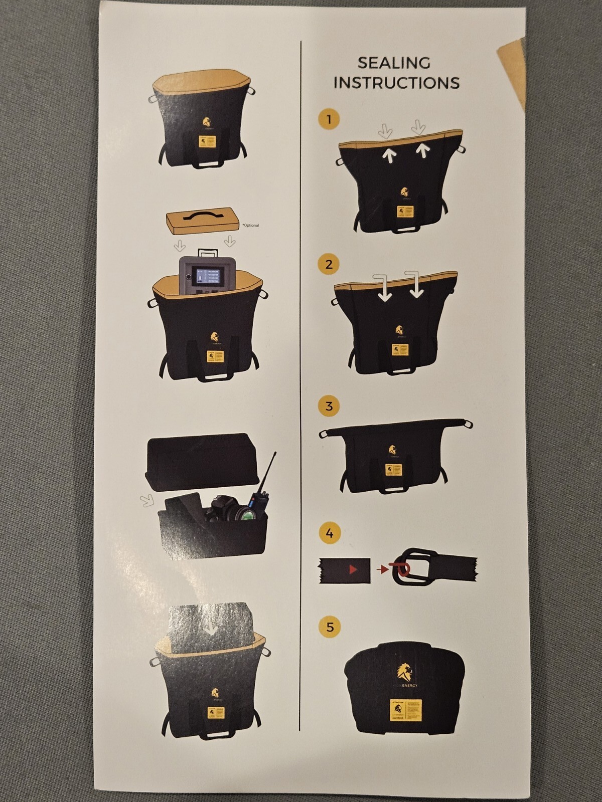 LION ENERGY MIL-SPEC 461-F R5-105 EMP SHIELDING BAG FOR ELECTRONICS – BRAND NEW