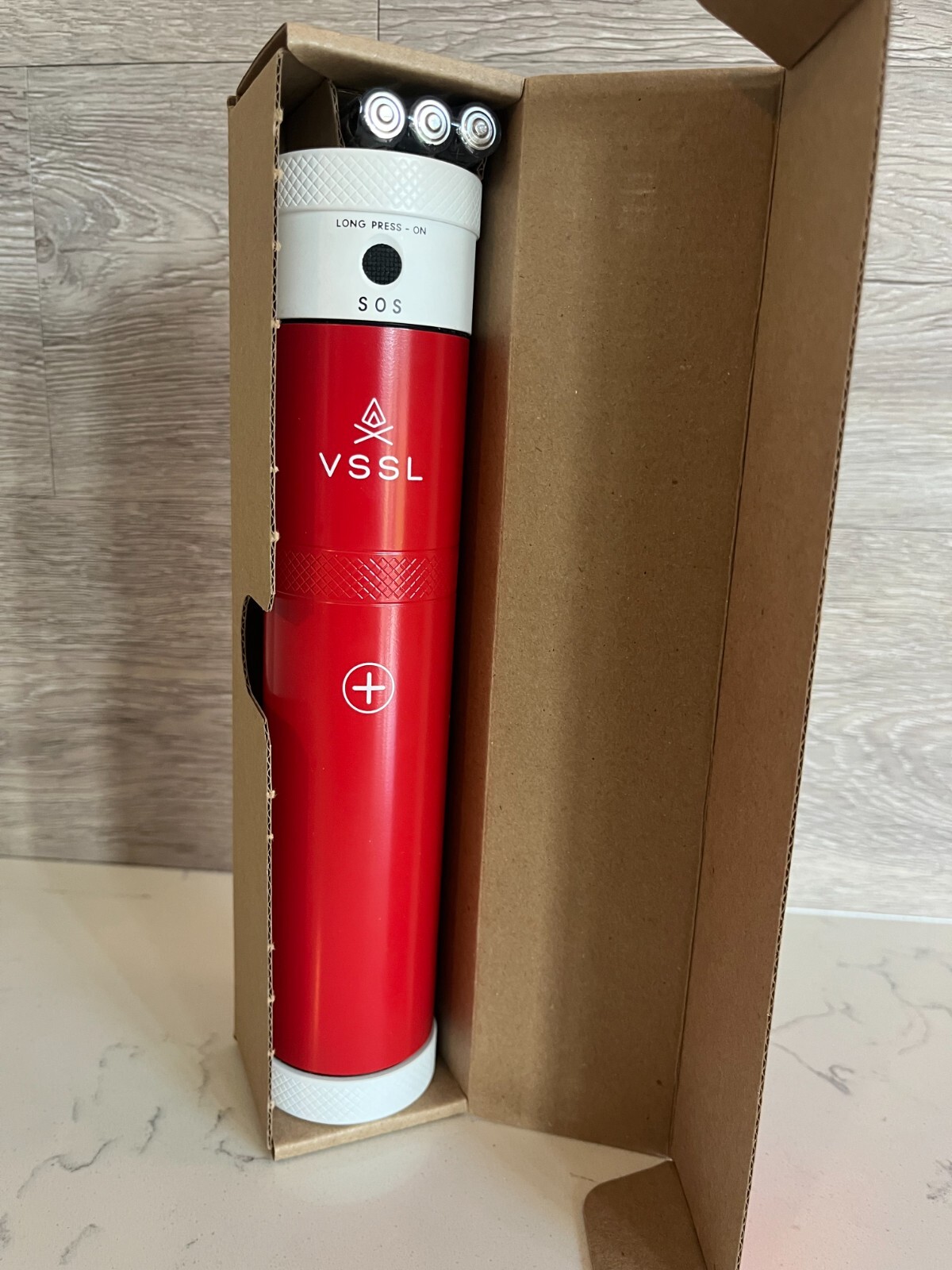 VSSL First Aid Stash with Light, Batteries, Compass and 4 Storage Canisters