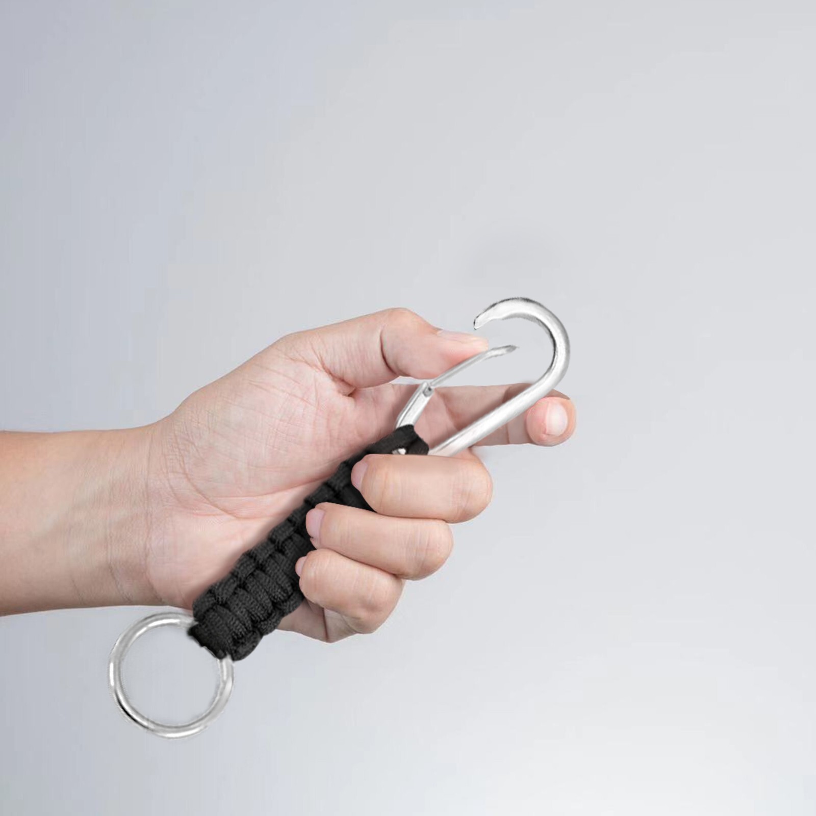 STEEL HAWK 350-LB Paracord Keychains with Stainless Steel Carabiner – Durable