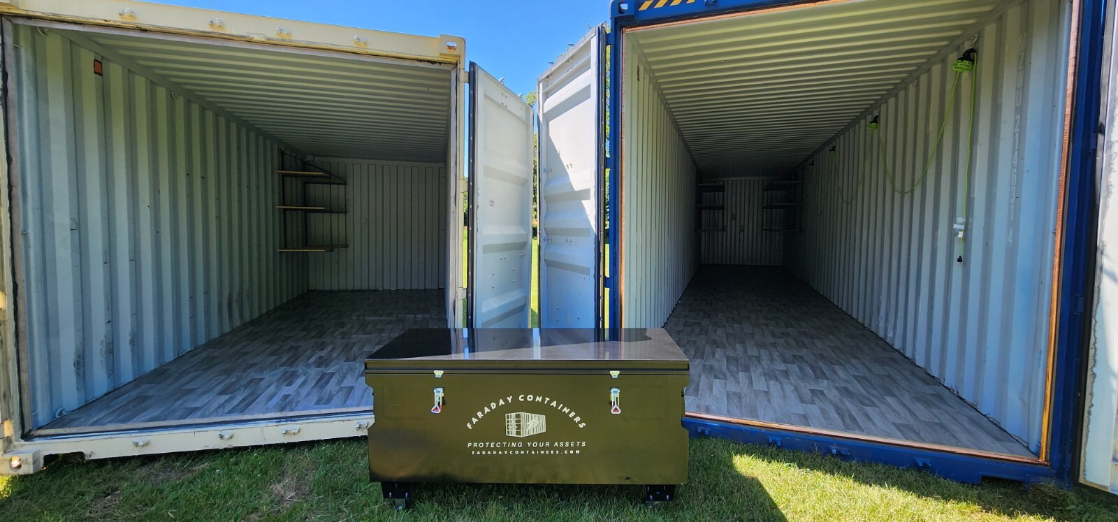 20′ Faraday Cage Shipping Container EMP Storage for Car Generator ATV Tools HDDs
