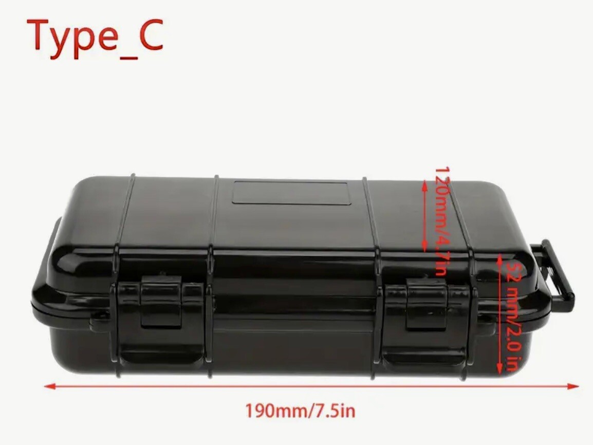 Outdoor Survival Shockproof Waterproof Storage Case Airtight Carry Box Container