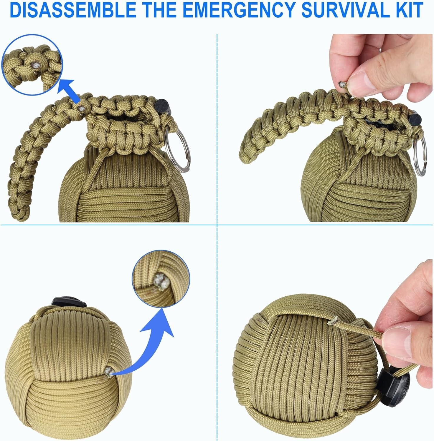 Outdoor camping accessories survival pack emergency gear tools pocket survival