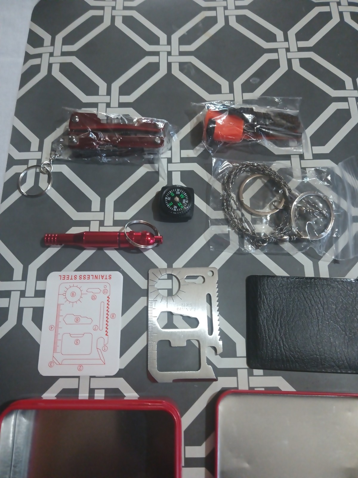 Emergency Supply SOS Survival Kit Multi-function Camping Equipment USA BF001