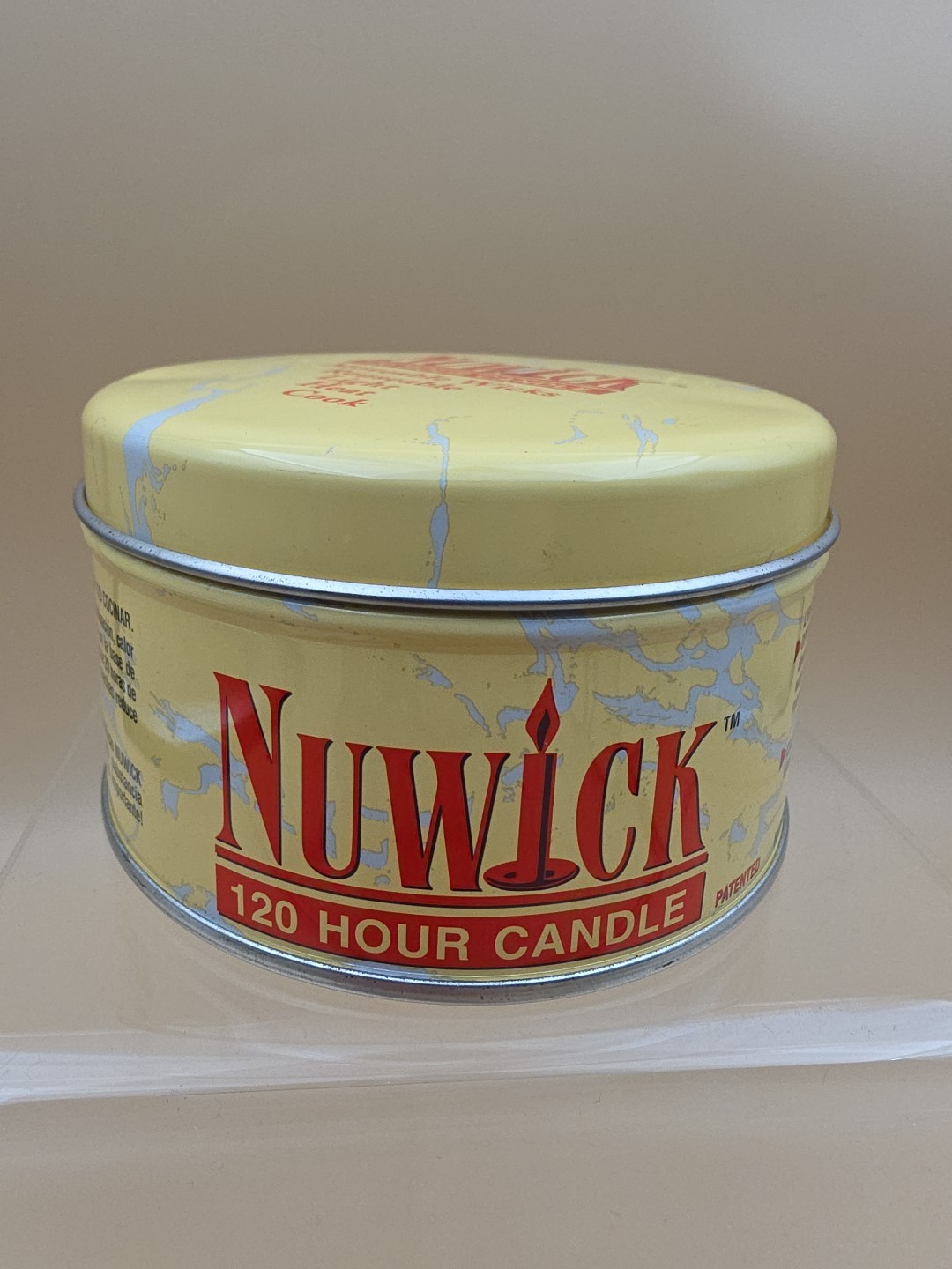 NUWICK 120 Hour Emergency Candle/Moveable Wicks Reusable/Light/Heat/Cook – 14 oz