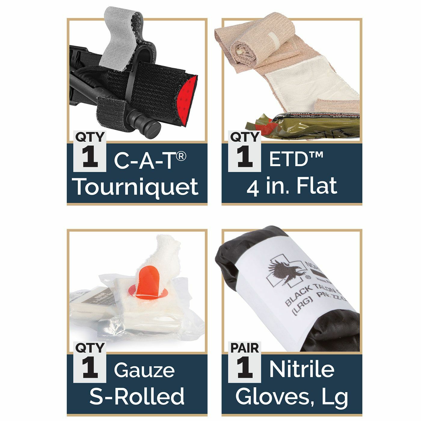 IPOK “Individual Patrol Officer Kit” w/ CAT Tourniquet and Rolled Gauze
