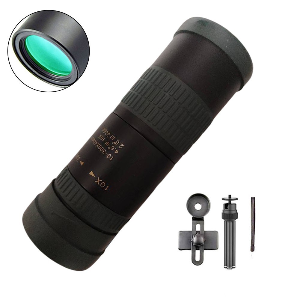 HD Handheld Monoculars with Wide 10 300X Zoom Range Perfect for Camping