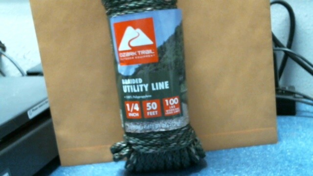 Ozark Trail 02221, Braided Utility Line,1/4″, 50ft., FREE SHIPPING