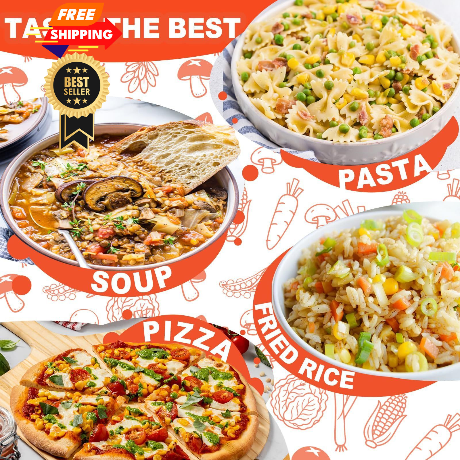 13oz Mixed Dehydrated Goji & Vegetables, 9 Kinds Dried Ramen Toppings with…