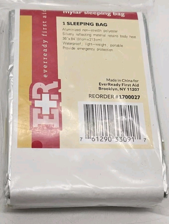 First Aid Emergency Mylar Survival Thermal Camping Tent 36×84 Inches