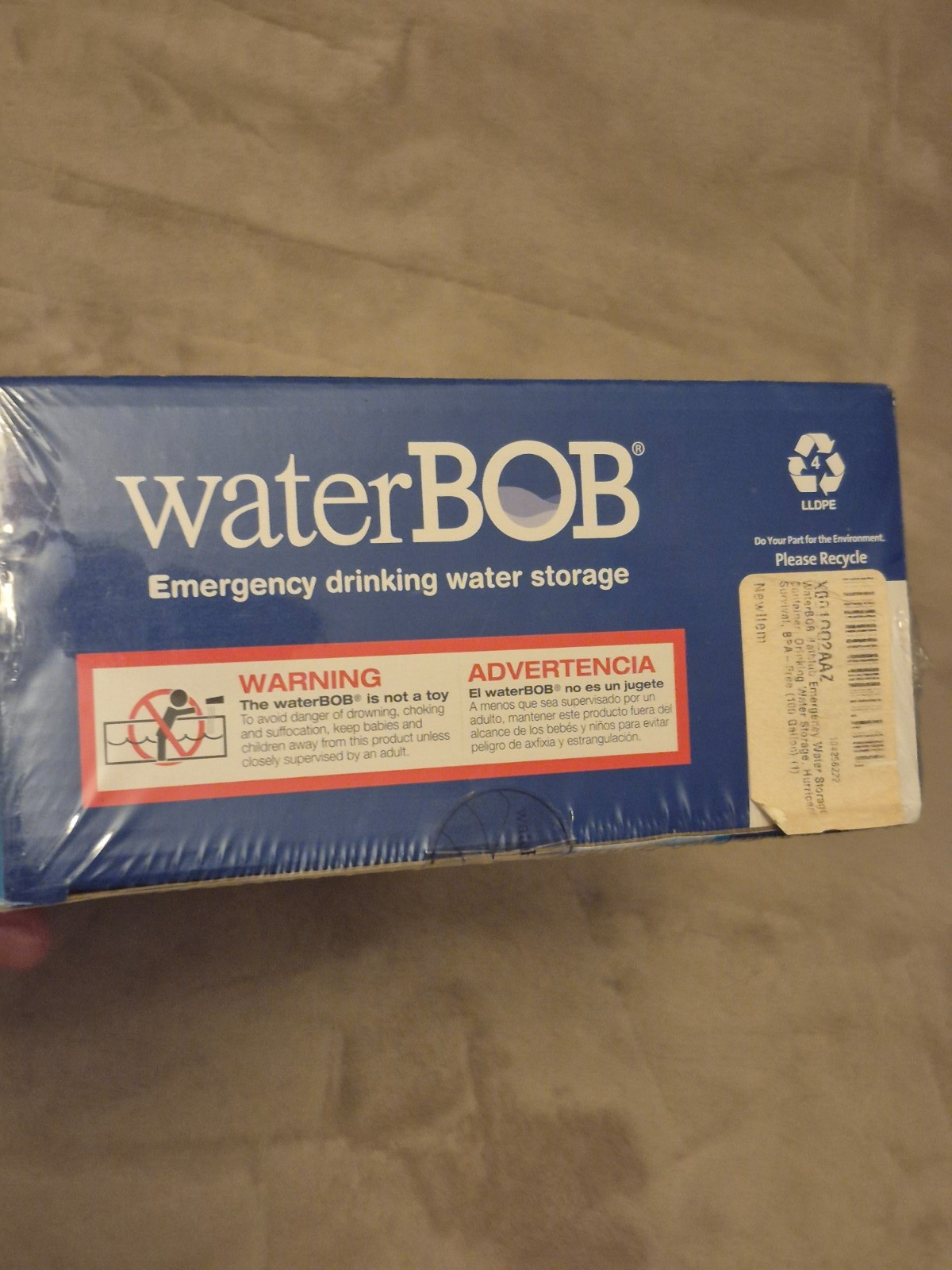 Water BOB Survival Emergency Drinking Fresh Water Storage 100-Gallons Kit New