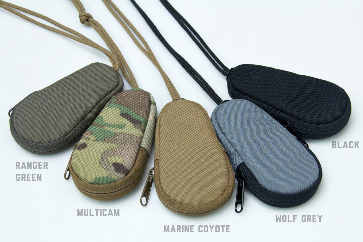 Milspec Monkey MSM Lanyard Zippered Key Ring Coin Pouch Carrier See Colors Below